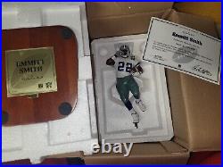 Emmitt Smith Dallas Cowboys Danbury MInt statue figurine withpaper & box