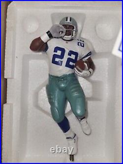 Emmitt Smith Dallas Cowboys Danbury MInt statue figurine withpaper & box