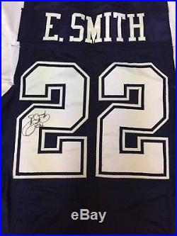 Emmitt Smith Dallas Cowboys Game Used Worn Jersey Throwback Double Star HOF