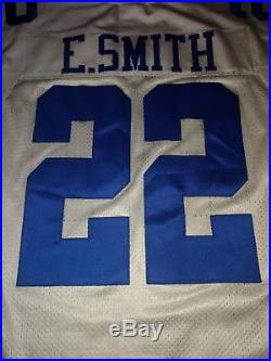 Emmitt Smith Dallas Cowboys Reebok Jersey 56 Authentic HOF Helmet Tag 2001 2002