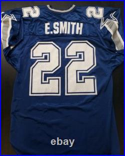 Emmitt Smith Jersey 1994 VTG Rare Dallas Cowboys Blue Large 46 Pro Line Wilson