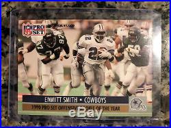 Emmitt Smith Rookie Card #1, 1990 Pro Set Number 1, Dallas Cowboys Football RB