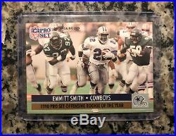 Emmitt Smith Rookie Card #1, 1990 Pro Set Number 1, Dallas Cowboys Football RB
