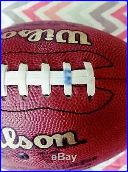 Emmitt Smith Signed Autographed Wilson NFL Game Used Football -Actual Game Used