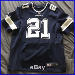 Ezekiel Elliott Dallas Cowboys Away Navy Nike on Field Elite Jersey Authentic 48