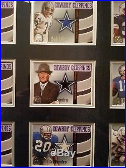 Fleer Cowboys Clippings Set -Dallas Cowboys Legends Tom Landry, Staubach, ect