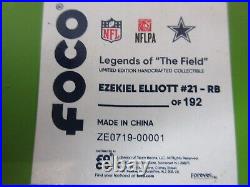 Foco Ezekiel Elliott Dallas Cowboys NFLPA Exclusive Feed Zeke Bobblehead AS IS