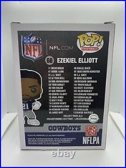 Funko Pop! Dallas Cowboys Ezekiel Elliott (#68) Signed