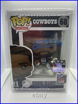 Funko Pop! Dallas Cowboys Ezekiel Elliott (#68) Signed