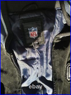 G-III Officially Licensed NFL Dallas Cowboys Varsity Suede Leather Jacket XXL
