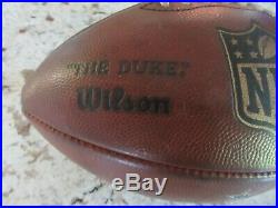 Game Used Dallas Cowboys Wilson NFL Leather Football! Great Game Ball