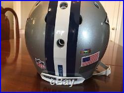 Game Worn Used Signed Dallas Cowboys Dez Bryant 2014 Record Year Helmet
