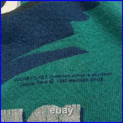 Garment Graphics Dallas Cowboys Daffy Duck Sweatshirt Size Large Rare Made USA