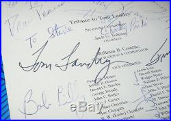 Huge Vintage Dallas Cowboys Personal Autograph Signed Lot Landry Staubach Pins