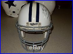 Jason Witten Autod Dallas Cowboys Game Used Helmet Throwback ReCertified in 2010