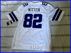 Jason Witten Dallas Cowboys Mens Large White Nike Game Jersey #82