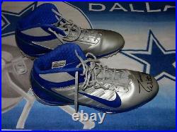 Jason Witten Game Used Worn Autographed Dallas Cowboys Cleats Match to Steelers