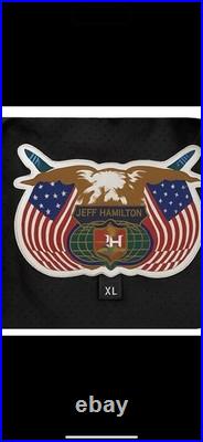 Jeff Hamilton Dallas Cowboys Faux Leather Hoodie Jacket XL + Original Box NFL