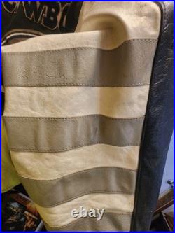 Jeff Hamilton Dallas Cowboys Vintage Jacket M NFL Leather/denim