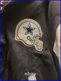 Jeff Hamilton Dallas Cowboys Vintage Jacket M NFL Leather/denim