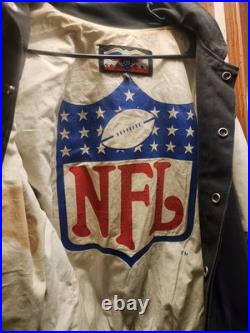 Jeff Hamilton Dallas Cowboys Vintage Jacket M NFL Leather/denim