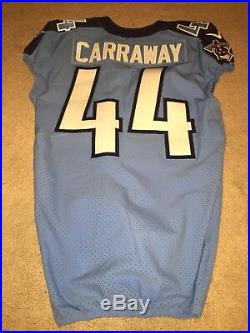 Josh Carraway Tennessee Titans 2017 Game Worn Used Jersey TCU Horned Frogs Nike