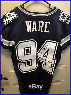 Jsa Certified Game Used/worn 2010 Dallas Cowboys Demarcus Ware Jersey #94