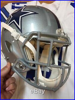 Keith Smith Dallas Cowboys Game Used Helmet Jersey 41 Fullback Linebacker