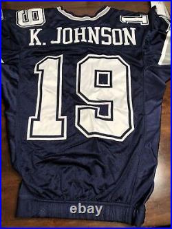 Keyshawn Johnson Dallas Cowboys Game Used Worn Jersey Reebok Prova Jets Bucs