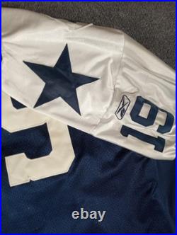 Keyshawn Johnson Dallas Cowboys Reebok Jersey Mens 52 Blue Embroidered NFL Retro
