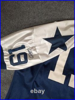 Keyshawn Johnson Dallas Cowboys Reebok Jersey Mens 52 Blue Embroidered NFL Retro