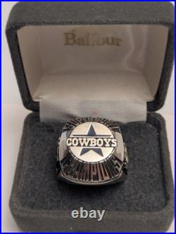 LGB Balfour Sterling Silver Dallas Cowboys 92/93 Super Bowl Champions Ring 10.5