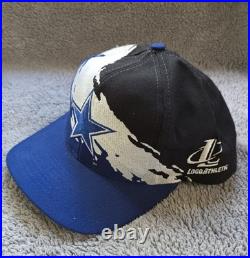 LOT OF 2 Vintage DALLAS COWBOYS Logo Athletic SPLASH & SHARKTOOTH Hat football