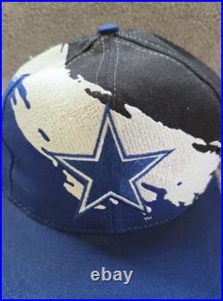 LOT OF 2 Vintage DALLAS COWBOYS Logo Athletic SPLASH & SHARKTOOTH Hat football
