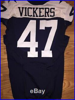 Lawrence Vickers Dallas Cowboys Game Used Worn Jersey 2012 Nike Throwback RARE