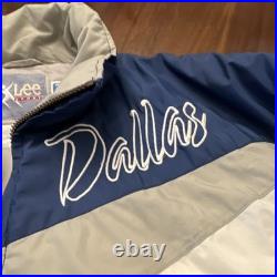 Lee Sport Dallas Cowboys NFL Jacket Size L Blue Gray White