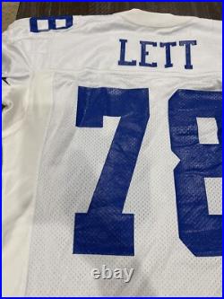 Leon Lett Dallas Cowboys Game Used Worn White Home Jersey Big Pro Bowler