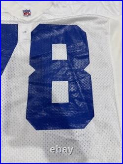 Leon Lett Dallas Cowboys Game Used Worn White Home Jersey Big Pro Bowler
