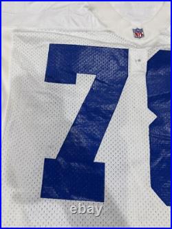 Leon Lett Dallas Cowboys Game Used Worn White Home Jersey Big Pro Bowler