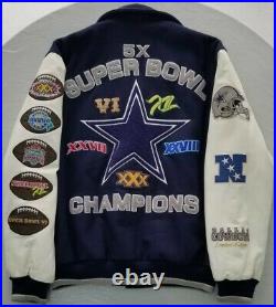 Limited Edition Dallas Cowboys 5 Super Bowl Championship Jacket