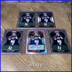 Lot Of 5 2020 Prizm CeeDee Lamb Rookie Silver Auto Signed Green Red/White/Blue