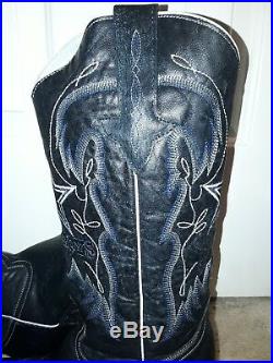 Lucchese Boots Navy Dallas Cowboys