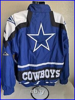 MINT Vintage 90s Pro Line Apex One Dallas Cowboys Light Jacket XL NFL Football