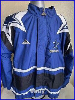 MINT Vintage 90s Pro Line Apex One Dallas Cowboys Light Jacket XL NFL Football