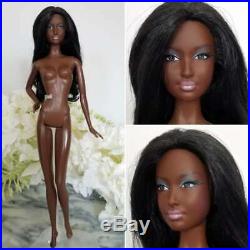 Mattel Barbie Dallas Cowboys AA Nude Doll Model Muse Dark Skin Cheerleader VHTF