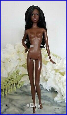 Mattel Barbie Dallas Cowboys AA Nude Doll Model Muse Dark Skin Cheerleader VHTF