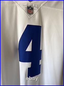 Men's Nike Dak Prescott #4 Dallas Cowboys VAPOR LIMITED NFL Jersey Sz XL White