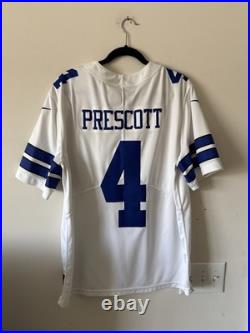 Men's Nike Dak Prescott #4 Dallas Cowboys VAPOR LIMITED NFL Jersey Sz XL White