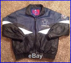 Men's Rare Vintage Pro Player Dallas Cowboys Multicolor Leather Jacket, Large