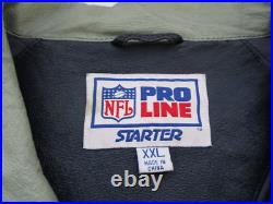 Mens XXL Dallas Cowboys Starter Pro Line leather jacket vintage